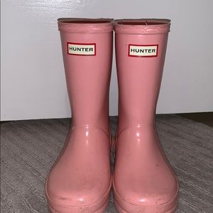 Girls Hunter Rain Boots Size UK 10 (US 11)